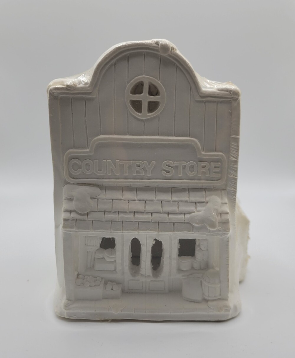 NEW California Creations SE167 COUNTRY STORE Plaster Christmas Village DIY Paint